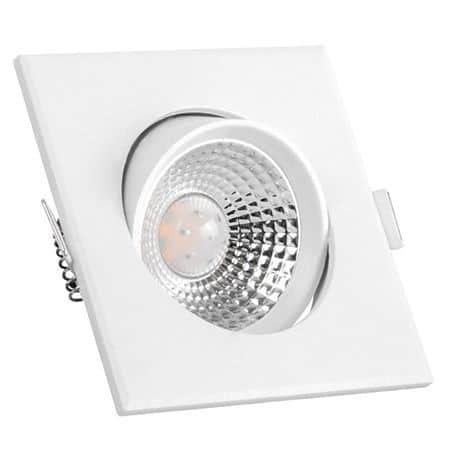 Spot LED incastrabil 5W 3000K Alb cald patrat Spot LED patrat incastrabil 5W 3000K Alb cald
