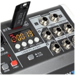 Vonyx VMM-K602 Mixer Analog Pasiv 6x canale BT-USB-DSP-48V