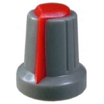 Buton Potentiometru Rotativ Mixere Audio - rosu
