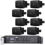 Audac WX502MK2 este un set de boxe audio de perete performante in 2 cai. Sunt prevazute cu un difuzor de 5.25″ si un difuzor de inalte de 1″. Capabila sa livreze o putere de 50W. Poate fi folosita cu succes in sisteme audio 8 Ohmi dar si in sisteme audio 100V. Are tap-uri de putere de 40W, 20W si 10W. Potrivite pentru o gama larga de aplicatii, cum ar fi cluburi si restaurante, sali de conferinita si multe altele. Poate fi folosita in siteme standard cu impedanta de 8 ohm, dar si in sisteme PA de 100 V. Designul este unul elegant, dar rezistent. Culoarea modelului este negru. Caracteristici Boxe Audac WX502MK2 B: Tweeter de 1 inch Driver de frecvente joase de 5 inch Mounting vertical si orizontal Power taps pentru 40, 20 si 10 W Compatibil cu sisteme cu impedanta mica, dar si sisteme cu 100 V Crossover: 2.5 kHz Gama de frecvente (-10 dB): 55 Hz – 20 kHz Raspuns in frecvente (+/- 3 dB): 70 Hz – 18 kHz Impedanta: 8 ohm Ingress Protection rating: IP40 Putere RMS: 50 W Sensibilitate (1W/1m): 87 dB Presiune sonora (Max. W/1m): 102 dB (@100 V), 104 dB (@8 ohm) Dimensiuni: 219 x 146 x 184.4 mm Greutate: 2.75 kg Inclus: Mounting bracket