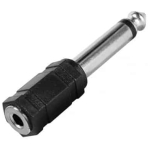 Adaptor Jack 6.35 - Jack 3.5 mm Mono PVC