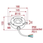 Proiector LED subacvatic piscina ARTECTA IBIZA-6R RGB 6x1.5 W 3-in-1 LED