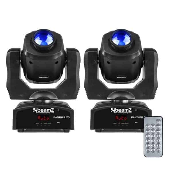 Set 2 moving head-uri Panther 70 cu telecomanda Beamz Panther 70 Moving head Set 2