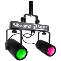 Sistem jocuri de lumini BeamZ 2x57LED-uri clear RGBW