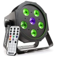 Proiector Flat PAR LED 5x 6W 3-in-1 + 1x 6W UV BFP110