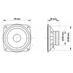 FY-3 Difuzor Audio 3 toli 8 ohm