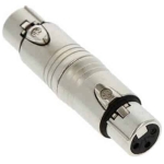 Neutrik NA3 FF Adaptor XLR 3pM - XLR 3pM