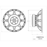 Oberton 15XB700 Difuzor 15 inch 1000W