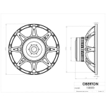 Oberton 15B500 Difuzor 15 inch 500W RMS