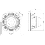 B&C Speakers 4NDF34 Difuzor Woofer Neodymium 4 inch