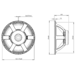 B&C Speakers 18PS100-8 Difuzor 18 Inch
