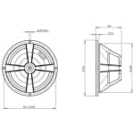 B&C Speakers 10HPL64 Difuzor Midbass 10 inch