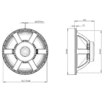 B&C Speakers 18PS100-4 Difuzor 18 Inch