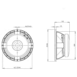 B&C Speakers 10MD26 Difuzor Midbass 10 inch