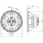 B&C Speakers 12FCX76 Difuzor Coaxial 12 inch