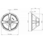 B&C Speakers 12HPL76-4 Difuzor Woofer 12 inch