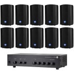 Set sonorizare 10 boxe RCF Public Adress Wall Bundle 2 Black