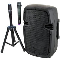 Boxa cu trepied si microfon wireless 8 inch