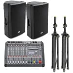 Set boxe Dynacord PM600-D-lite 15-3 cu stative