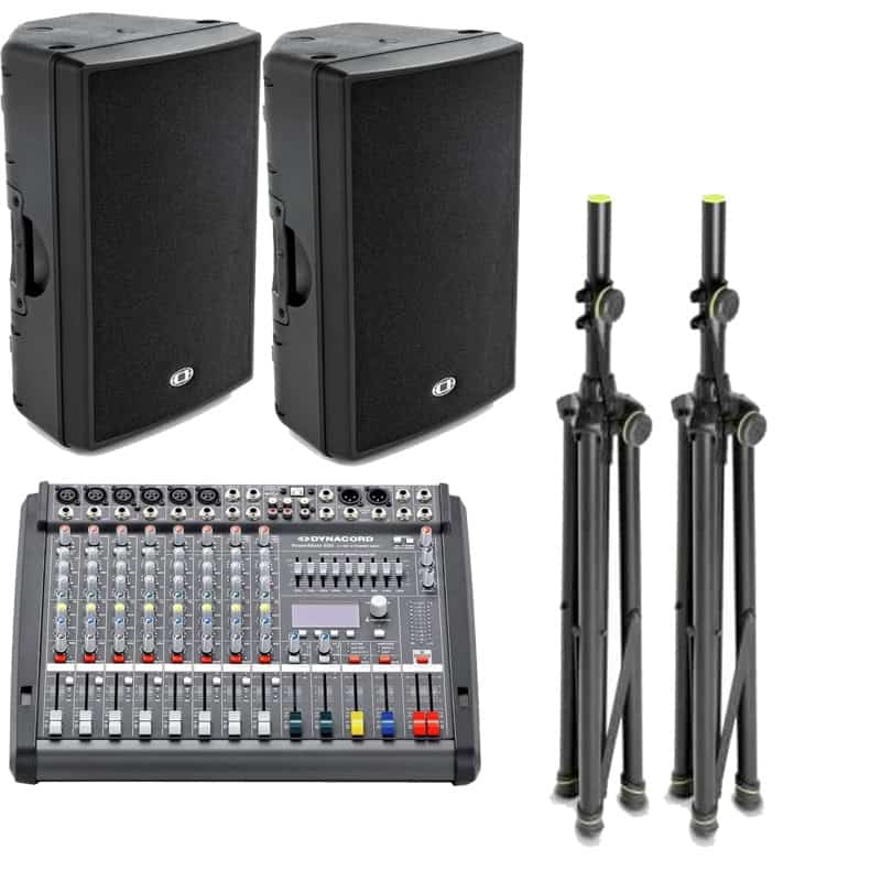 Set-boxe-Dynacord-PM600-D-lite-15-3-cu-stative . Set boxe Dynacord PM600-D-lite 15-3 cu stative