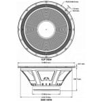 P-audio IMF-HP18W Difuzor 18 Toli Subwoofer