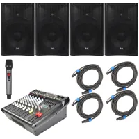 Sistem complet sonorizare QTX Quest12 Mixer Bundle 2