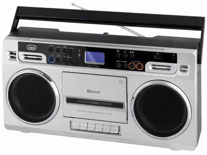 Trevi-RR-504-BT adio casetofon retro anii 80 RR504 cu bluetooth si USB Trevi RR-504 BT