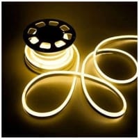 Banda Led Neon Flex 220V, alb cald, furtun