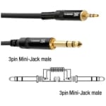 Cablu Jack 3.5 la 6.3,1.5m, stereo, PD - imagine 3