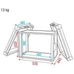 Flightcase Rack Amplificatoare Audio 19 inch 8U DAP Audio Compact Effectcase - imagine 4