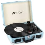 Pickup vintage Fenton RP115, lemn turquoise, 33-45-78 RPM, cu boxe - imagine 4