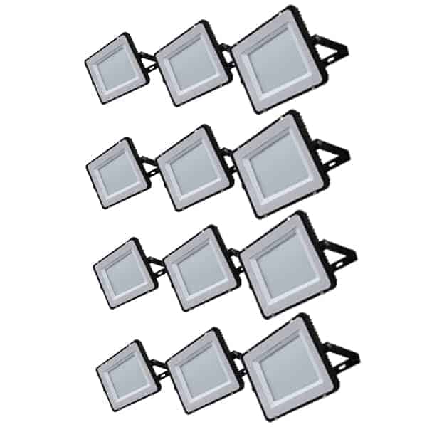 12-negru Sistem iluminat led teren sport, tenis sau minifotbal XXL, negru - imagine 1