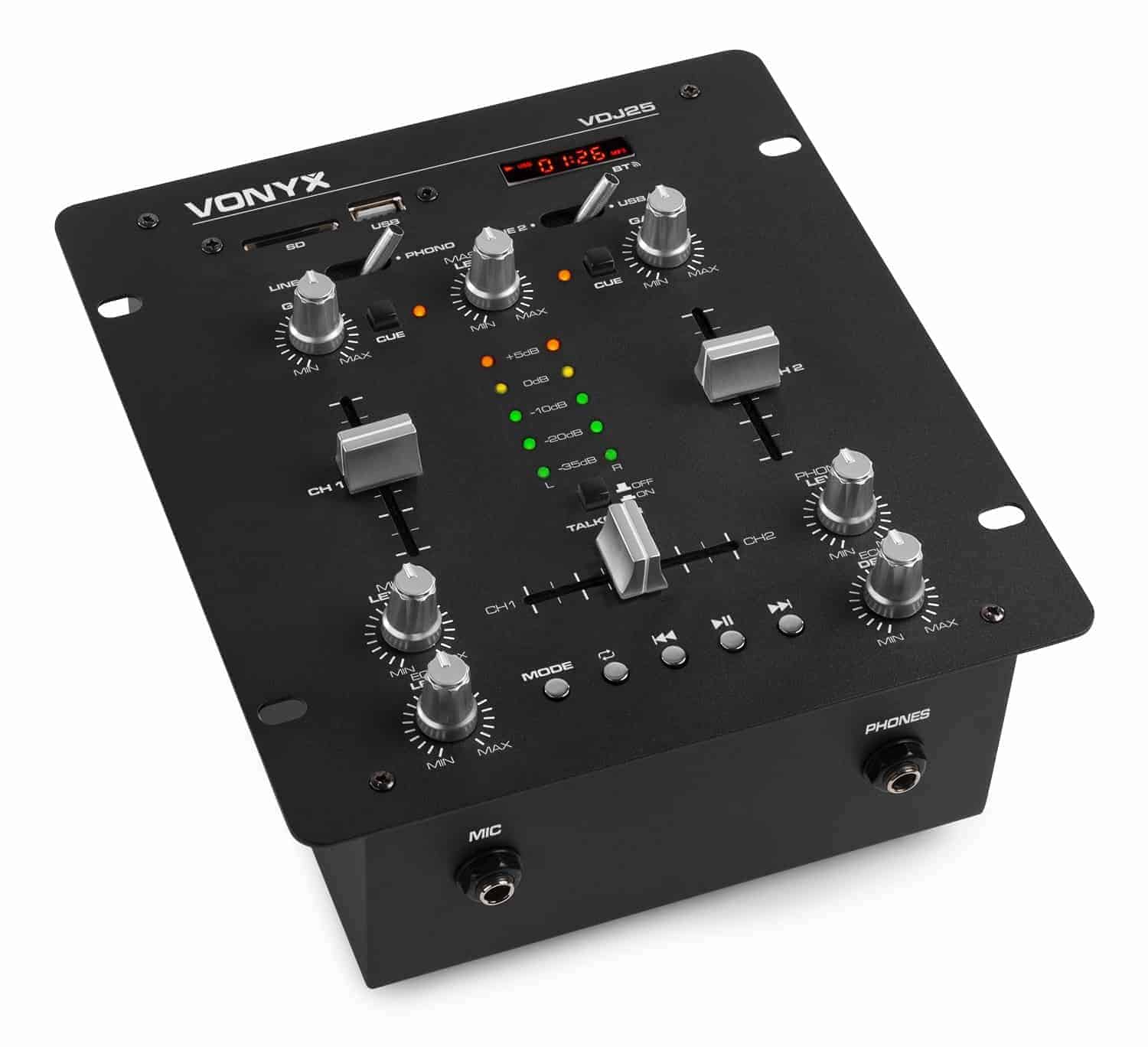 Mixer-Dj-Amplificat-Vonyx-VDJ25 Mixer Dj Amplificat Vonyx VDJ25