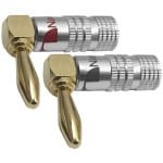 Set Conectori boxa tip banana in unghi 90 grade
