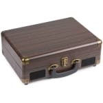 Pick up vinil vintage Fenton RP115B, lemn inchis, 33-45 RPM, bluetooth, cu boxe - imagine 2