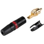 Conector RCA tata rosu, cablu Rean NYS373-2 - imagine 3