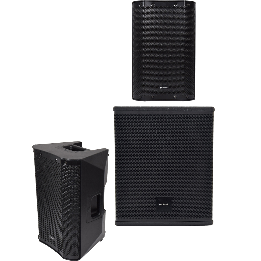 Sistem 2.1 portabil Citronic CASA-8 Basic Stands Bundle - Noiz