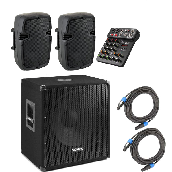 Set boxe active cu subwoofer Noiz Power Line - Noiz.ro - sunet