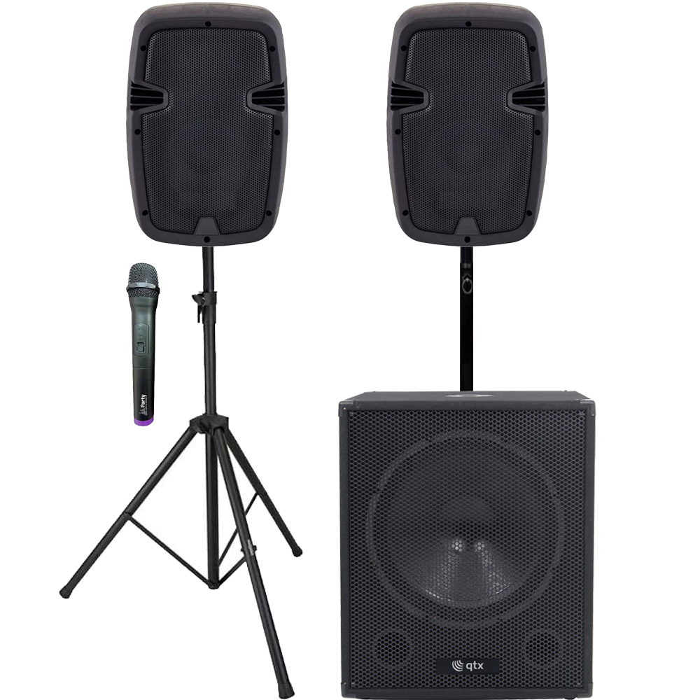 boxe-cu-mic Set boxe active cu subwoofer Noiz Power Line