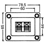 Terminal boxe dreptunghiular Tip conector pentru difuzoare
