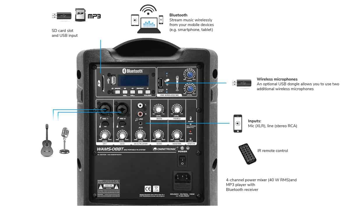 omnitronic boxa portabila