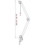 Brat microfon DAP Audio Broadcast Stand PRO