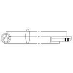 Cablu Cordial Jack XLR CFM 0,6 FV, Instrument, balansat - imagine 5