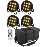Set LED PAR QTX PAR-54 cu geanta