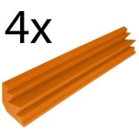 Set 4 Bureti Mega Acoustic Portocaliu