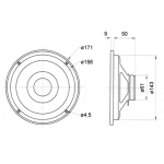 Difuzor fullrange Visaton FR 6.5 " - 8 Ohm - imagine 2