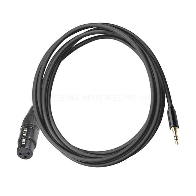 cablu-xlr-mama-jack-3-5 Cablu adaptor XLR mama Jack 3.5, 1.8m, nebalansat M--Flex