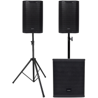 Sistem 2.1 portabil Citronic CASA-8 Basic Stands Bundle