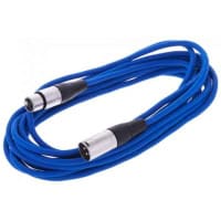 Cablu microfon XLR 6 m albastru
