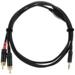 2x RCA – Jack (TRS) 3.5 mm, cablu audio profesional